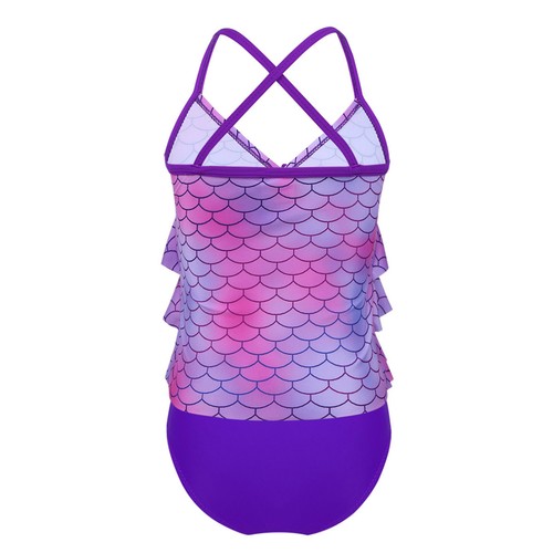 Mädchen Kinder Tankini Bikini Sets Meerjungfrau Kostüm Badebekleidung