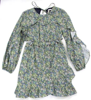 topshop floral skater dress Topshop Liberty Print Floral Ruffle Tie Open Back Skater Dress US Size 2  NWT