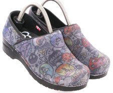 Sanita Emoji Professional Stapled Nursing Clog Mule Shoes EU 37 Women's 6.5