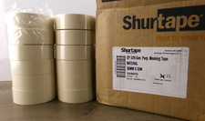 Lot of 12 Shurtape CP105 General Purpose Masking Tape Natural 36MMx55MM, New S1