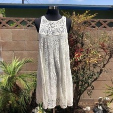 New Free People Ivory Baby Doll Lace Dress size S