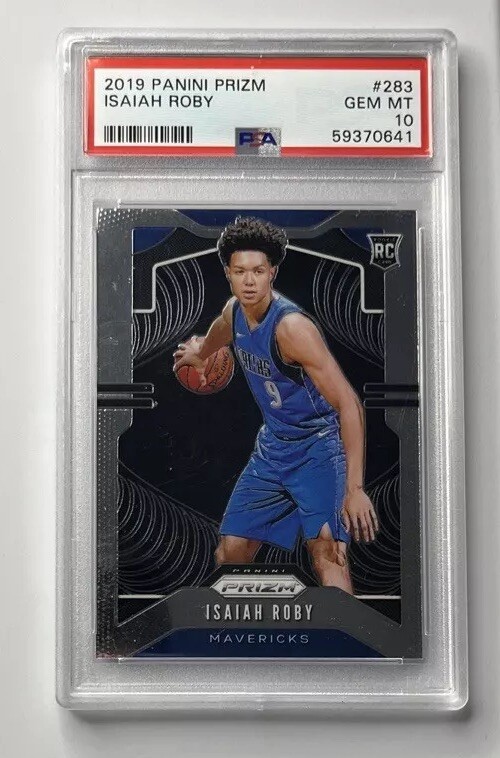 2019-20 Panini Prizm Isaiah Roby Rookie RC #283 PSA 10 Dallas Mavericks