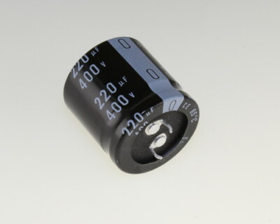 6x 220uF 400V DC Radial Snap In Mount Electrolytic Capacitor 400VDC 220mfd | eBay