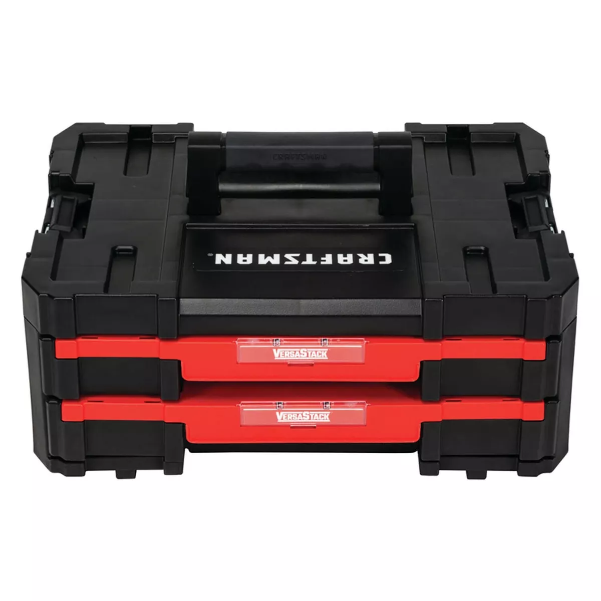 Craftsman VERSASTACK 17 in. 2 Drawer Tool Box 488 cu in Black Red