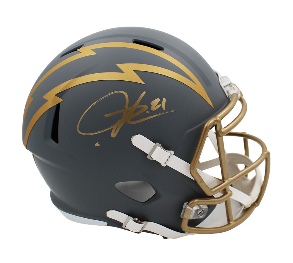 LaDainian Tomlinson Autographed Signed Los Angeles Chargers Speed Full Size Slate Helmet 