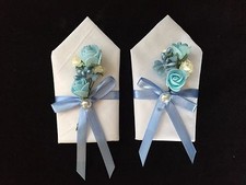 Nisan Mendili Saten Inci Nikah Hatira Einstecktuch Stofftuch Türkis Gastgeschenk