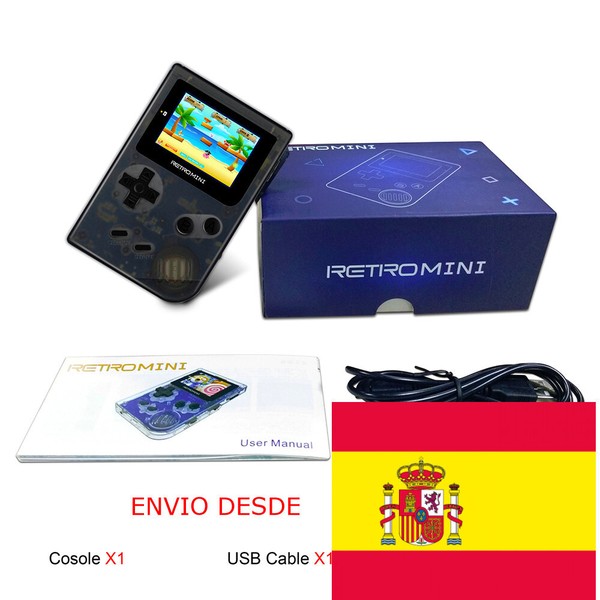 ANBERNI RETRO MINI consola 1169 juegos incluidos, CON BOLSA ORIGINAL + MicroSD