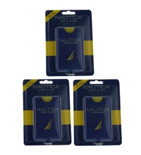 Nautica Aqua Rush (M) Mini EDT Spray 0.67oz NIB 3PK New in Box