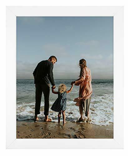 8x10 White Wood Picture Frame with Real Glass Great for Family and Friends Photo