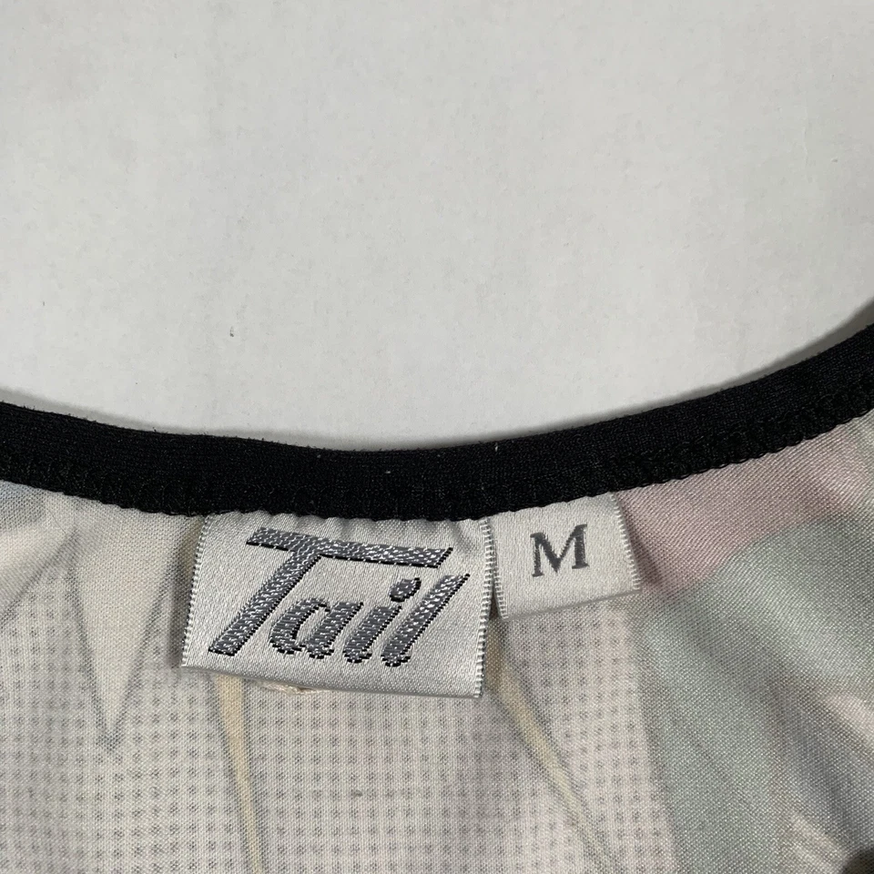 Vintage TAIL Womens Medium Tennis Tank Top Pop Art Comic Strip AOP Graphic - Image 3 of 4