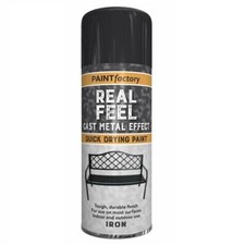 Real Feel Textured Cast Metal Effect Iron Spray Paint Metal Aerosol Spray 400ml