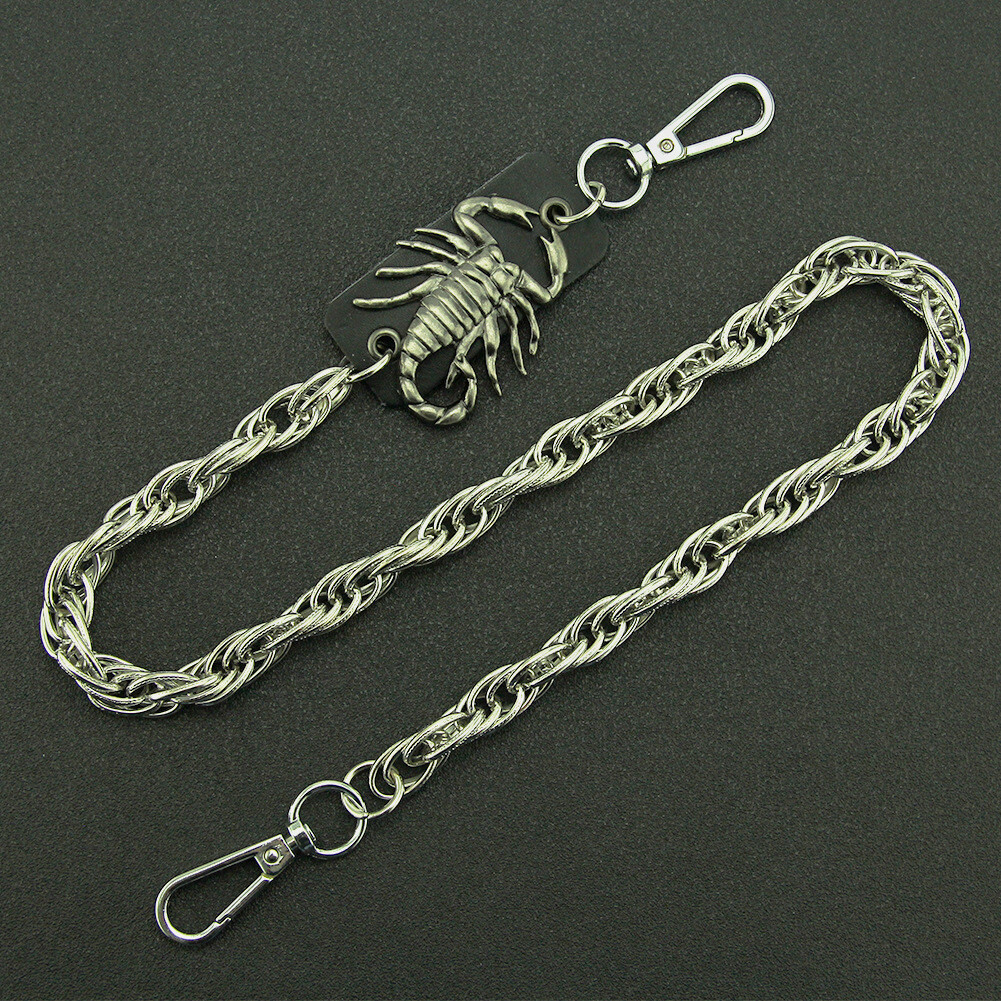 Fashion Mens Strong Leash Heavy Metal Wallet Chains Biker Trucker