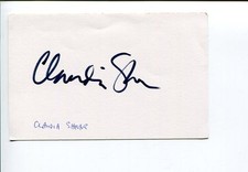 Claudia Shear Broadway Tony Award Nominee Actress Playwright Signed Autograph
