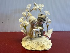 Antique 1920's Kewpie Bride  Groom Cake Topper