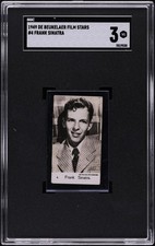 1949 De Beukelaer Film Stars #4 Frank Sinatra SGC 3 Rare Anon Biscuit Card Pop 1
