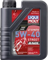 Liqui Moly 4-Takt MotoröL 4T Synth 5W-40 Street Race 1 L Vollsynthetisches ÖL
