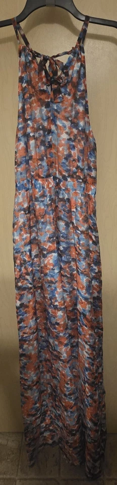 Maxi vestido para mujer Marc New York Andrew Marc sin mangas forrado floral talla 14 Foto 3 de 4