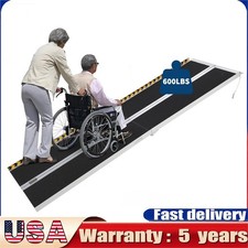 6/7/8/9/10 FT Portable Alumin,Wheel Chair Ramps for Homes with Transition Plate