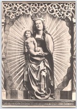 Vintage German Gothic Madonna Postcard from Röbel Marienkirche 16th Century