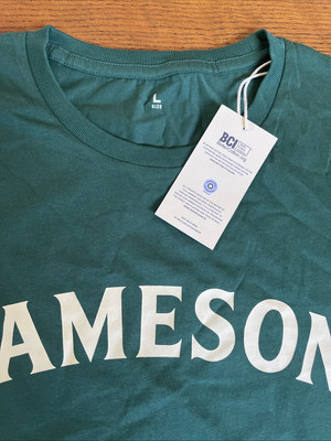 Jameson Irish Whiskey  T Shirt  SZ Large Combo. Green.