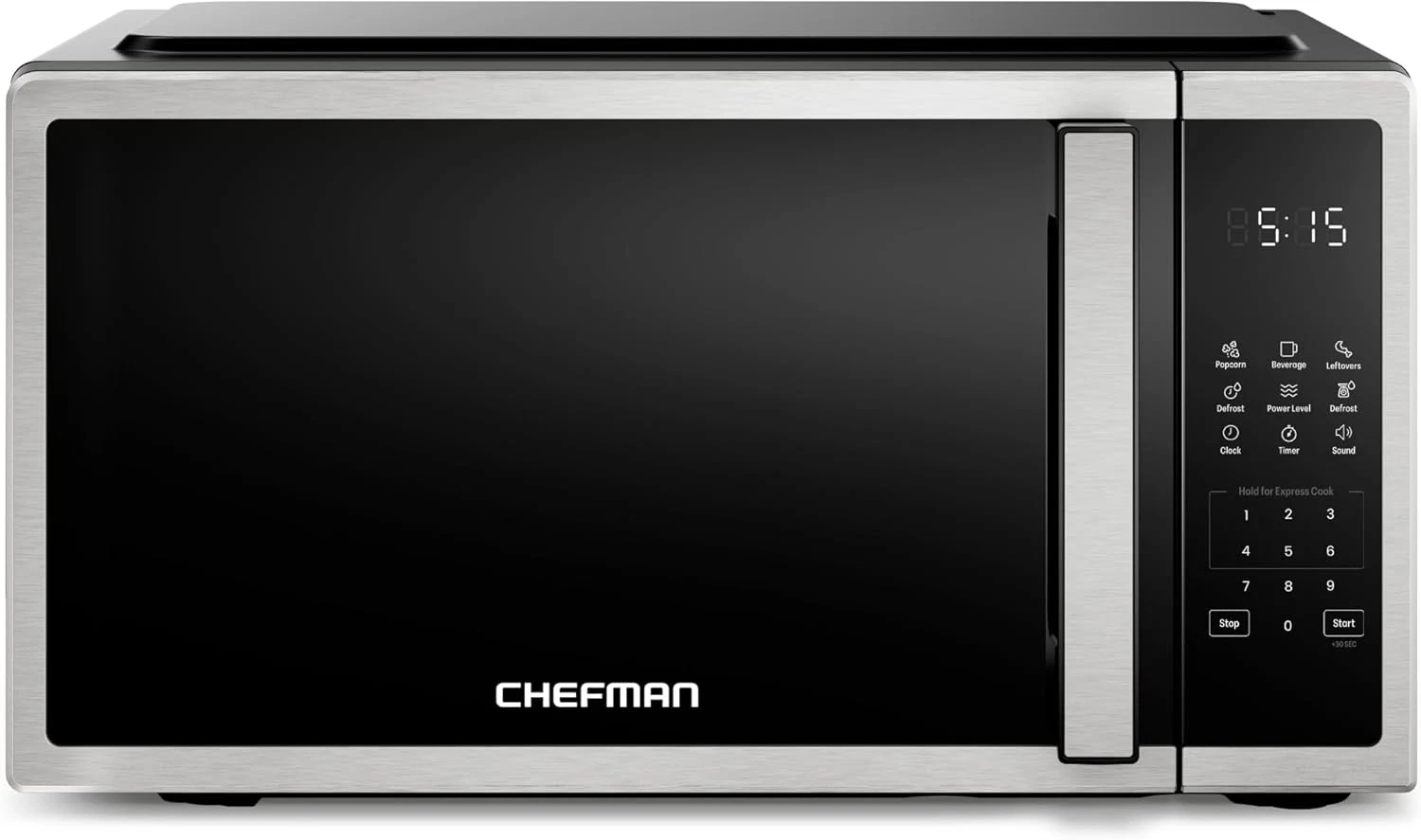 Compact Countertop Microwave Oven 0.7 Cu. Ft., 700W with 10 Power Levels, 3 Cook
