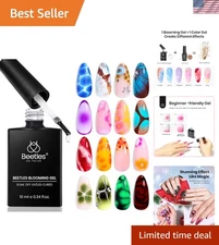 Beetles Blooming Gel - DIY Nail Polish for Marble & Floral Nail Art (10ml)