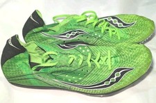 Saucony Endorphin LD4 Men  s Track Shoes S29008-4 Neon Green Spikes S 10 Racing