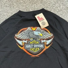 NOS NWT Vintage 1998 Harley Davidson Powertrain Tour TShirt Milwaukee Mens XL