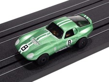 Auto World SC415 Thunderjet 1965 Shelby Cobra Coupe Metallic Green HO Slot Car