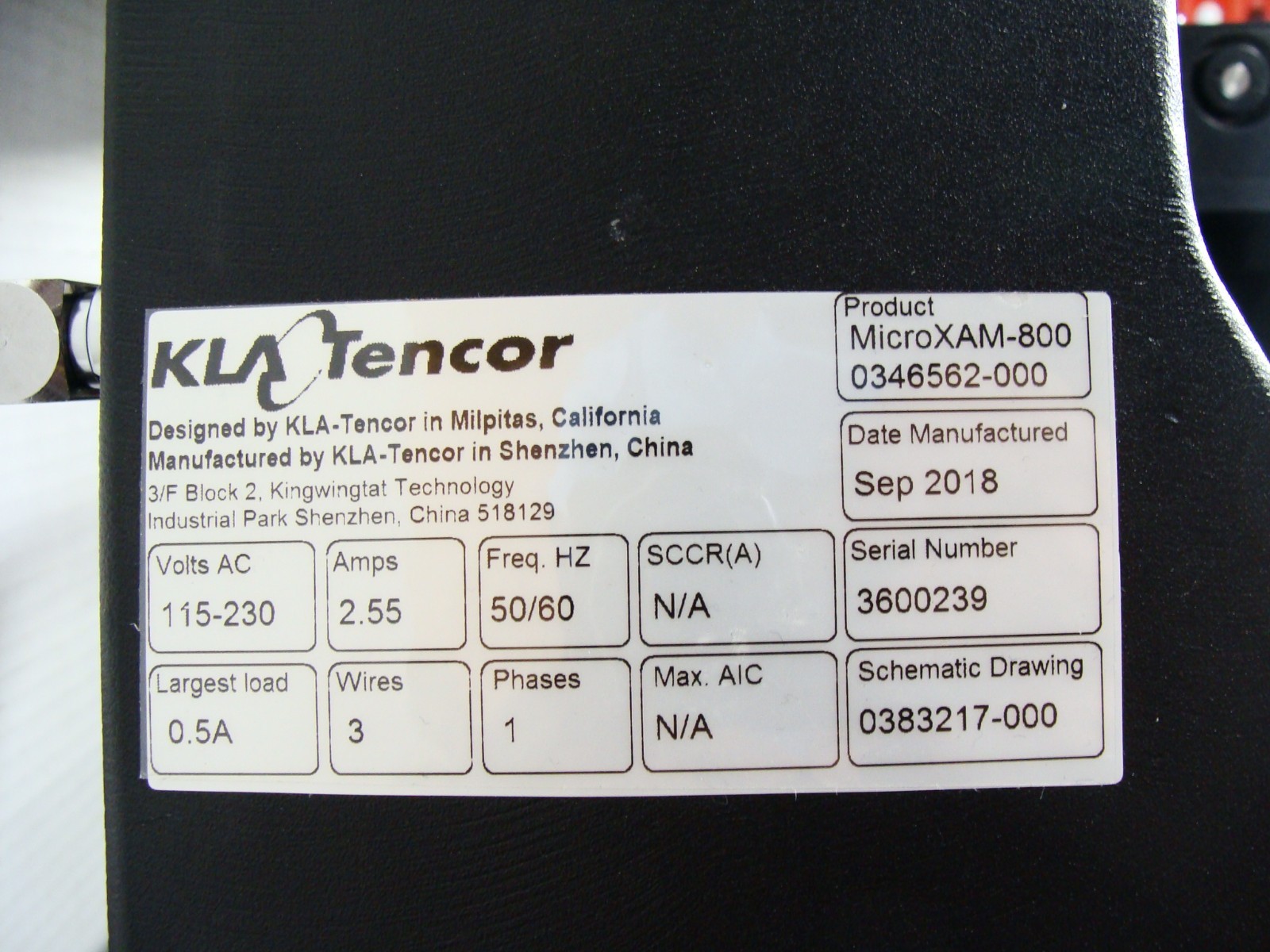 KLA Tencor MicroXAM-800 3D Benchtop Optical Wafer Surface Profiler Profilometer