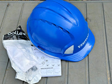 JSP Blue 'Visitor' Site Safety PPE Hard Hat & Safety Glasses