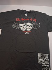 Camiseta Illimite 'El Episodio de la Vida' Calavera Diablo Ángel Gráfico Para Hombre XL Gris