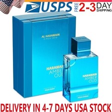 US Stock Ship-Al Haramain Amber Oud Aqua Dubai Extrait De Parfum Spray - 2.0 oz