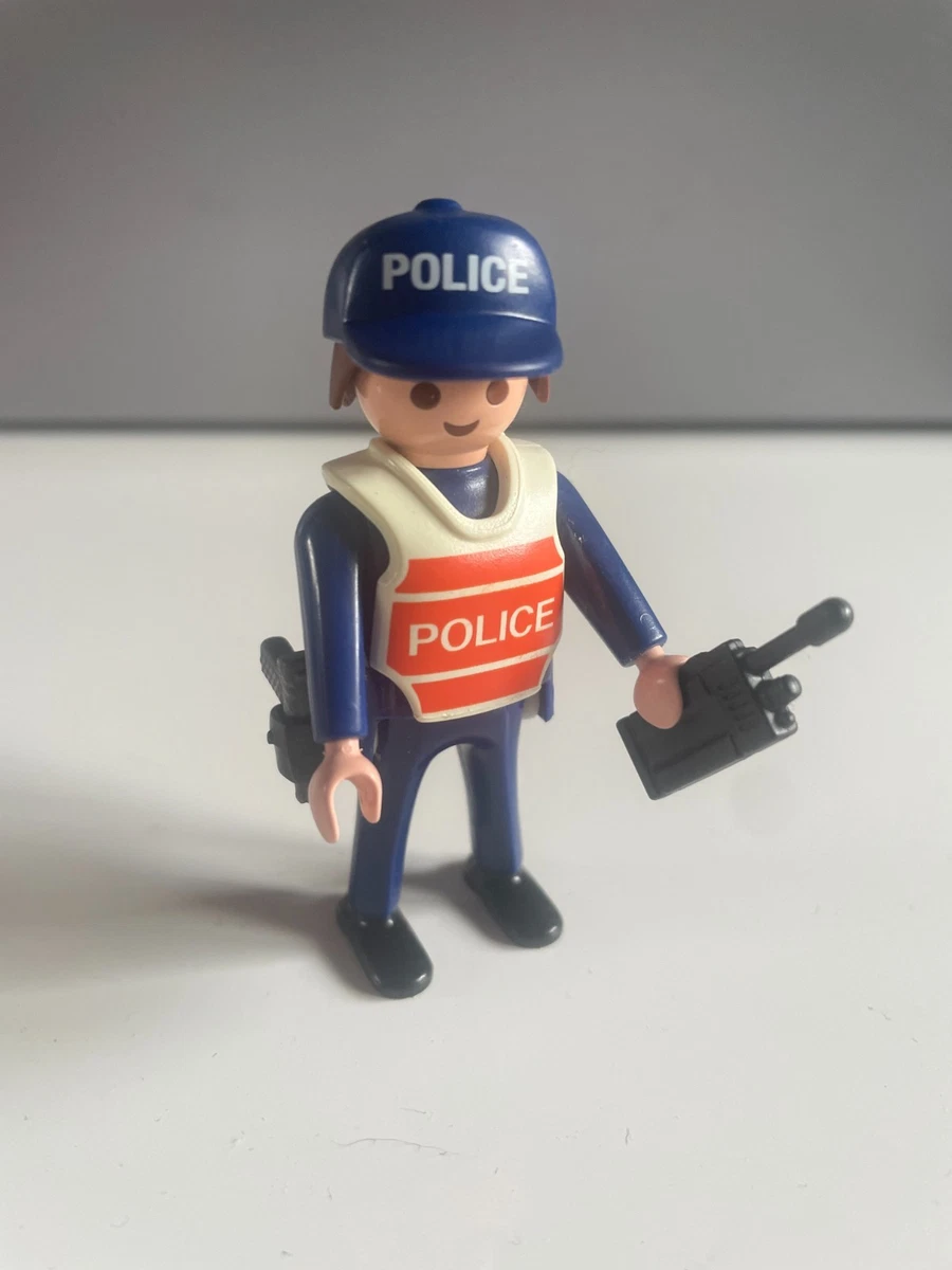PLAYMOBIL VINTAGE CITY action moto police / policier / sportive casque
