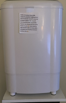 #ad Zokop XPB38 ZK3 Portable Compact Top Load Washer 10 lb Spin Basket $60.00