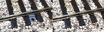 Unsichtbare Gleisbefestigung für Spur0 Lenz/Peco 28 Stk. inkl. Senkkopfschrauben