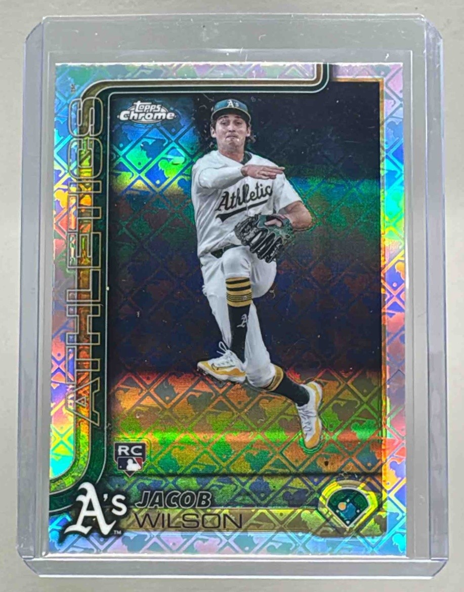 Jacob Wilson 2025 Topps Chrome LogoFractor #96 Rookie RC