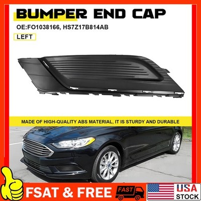Front Driver Left Side Fog Light Cover Bezel Grille For 2017-2018 Ford Fusion