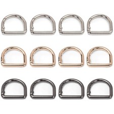 12 Pcs Metal Spring D Rings Key Hookskeyring Clip Buckles Clasp No Black 12 Pcs Metal Spring D Rings Key Hookskeyring Clip Buckles Clasp No Black
