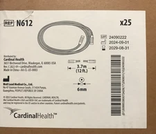 Cardinal Health N612 Medi-Vac Non Conductive Suction Tubing 6mm x 3.7m (Pk/25)