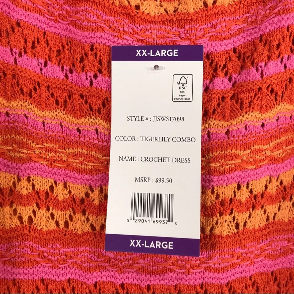 Vestido sin mangas Jessica Simpson tejido a ganchillo, para mujer talla XXL - Combo Tigerlily Foto 4 de 4