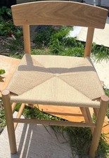 Børge Mogensen Oak Danish Paper Cord‑Seat Weave Seat Dining Chair RRP £280–£340