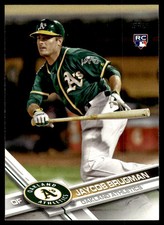 2017 Topps Update #US187 Jaycob Brugman Oakland Athletics RC Baseball Rookie