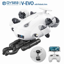 QYSEA FIFISH V-EVO Underwater Drone with AI Vision Lock - Robotic Arm Bundle | R