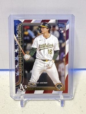 Topps 2025 Update Nick Kurtz Rookie #US197 Independence Day /76 Athletics MLB