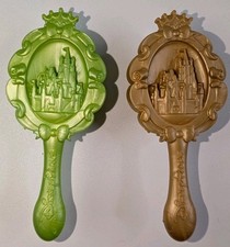 Disney Parks Princess Hair Brush Doll Lot of 2 Green Gold