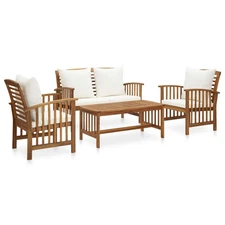Garden Lounge Set Solid Acacia Wood Large Durable