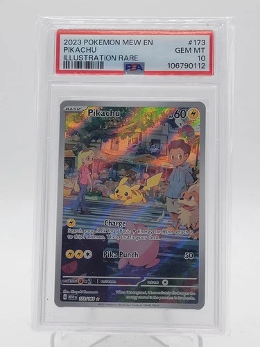 PIKACHU 2023 POKEMON 151 ILLUSTRATION RARE #173/165 PSA 10 Q0895