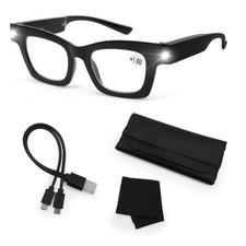 Magnifying Glasses with Light Rechargeable Reading Glasses Bright LED Readers...