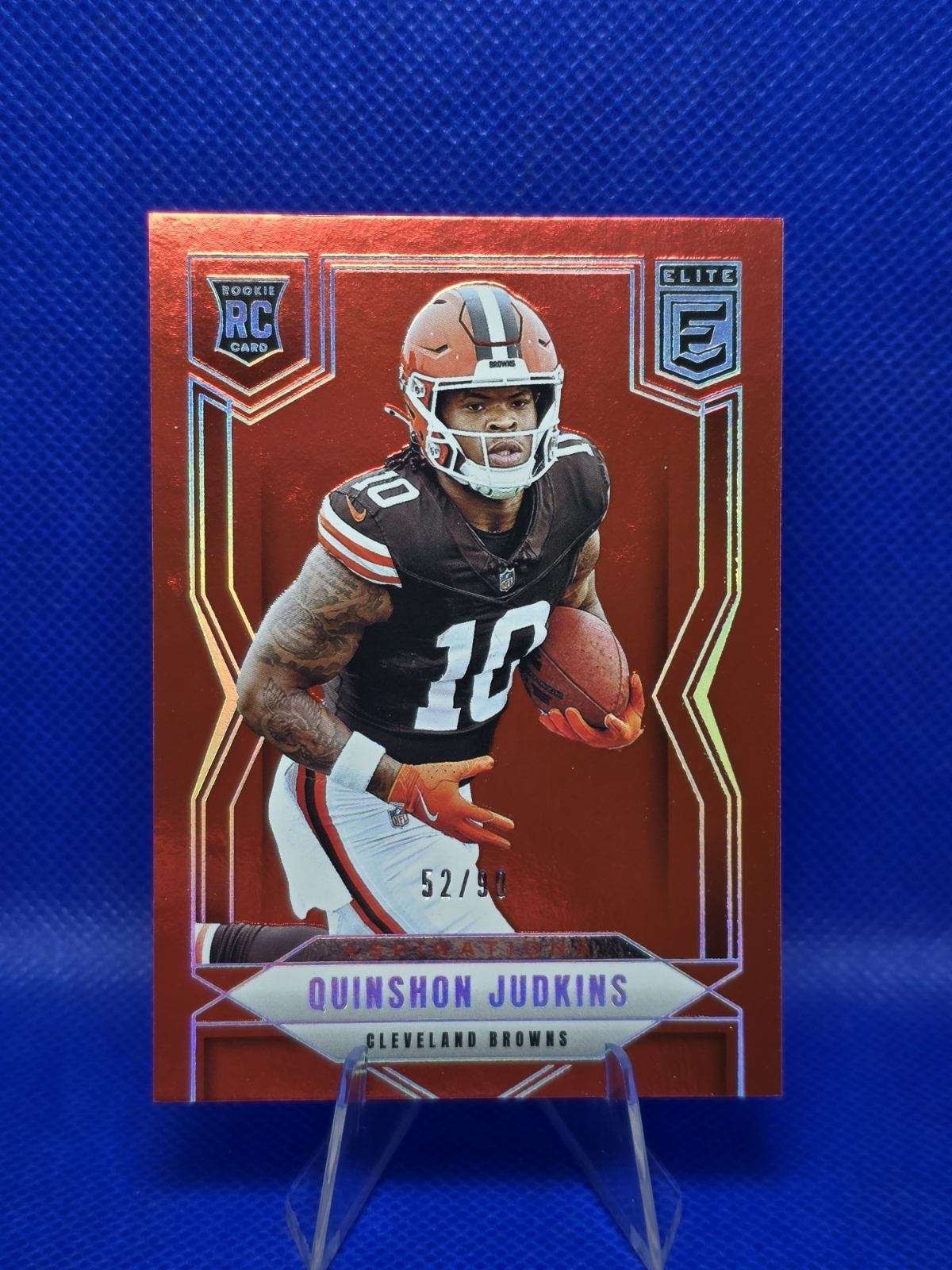 2025 PANINI DONRUSS ELITE QUINSHON JUDKINS RC RED ASPIRATIONS /90